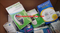 Shopify Auction Lot Of One Touch Blood Glucose Minitoring Systems Lancets And Strips 47Packs