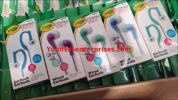 Lot Of Assorted Kids Crayola Wired Earphones 64Pcs