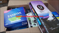 Shopify Auction (02/25/2022 Auction) Lot Assortment Of Pads And Tampons Tampax Kotex 37