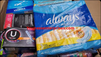 Shopify Auction (03/02/22 Auction) Lot Assortment Of Pads And Tampons Always Tampx Kotex 30
