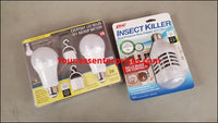Shopify Auction Lot Of Emergency Lights[8Packs] And Insect Killer Bulbs[6Pcs] 14Pcs/Packs